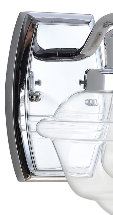 Orleans Iron/Glass schoolhouse LED Vanity Light - JONATHAN Y